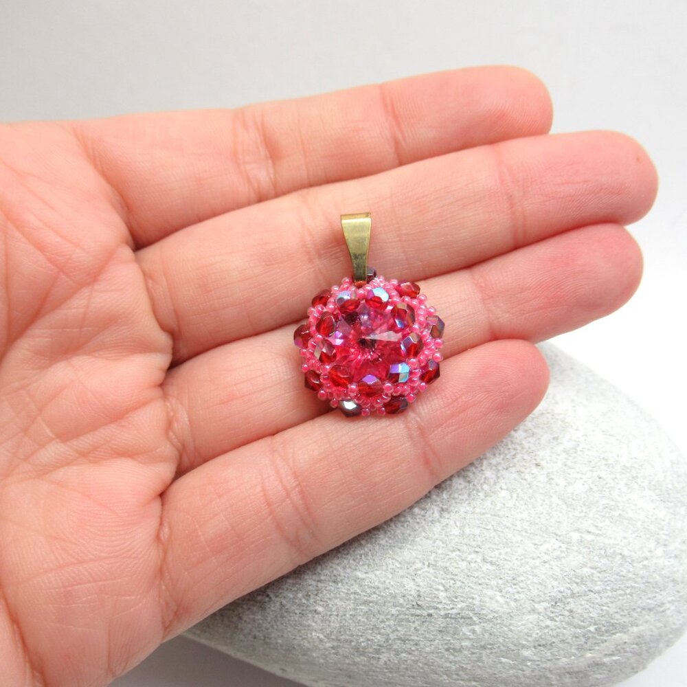 Handmade Rivoli Pendant